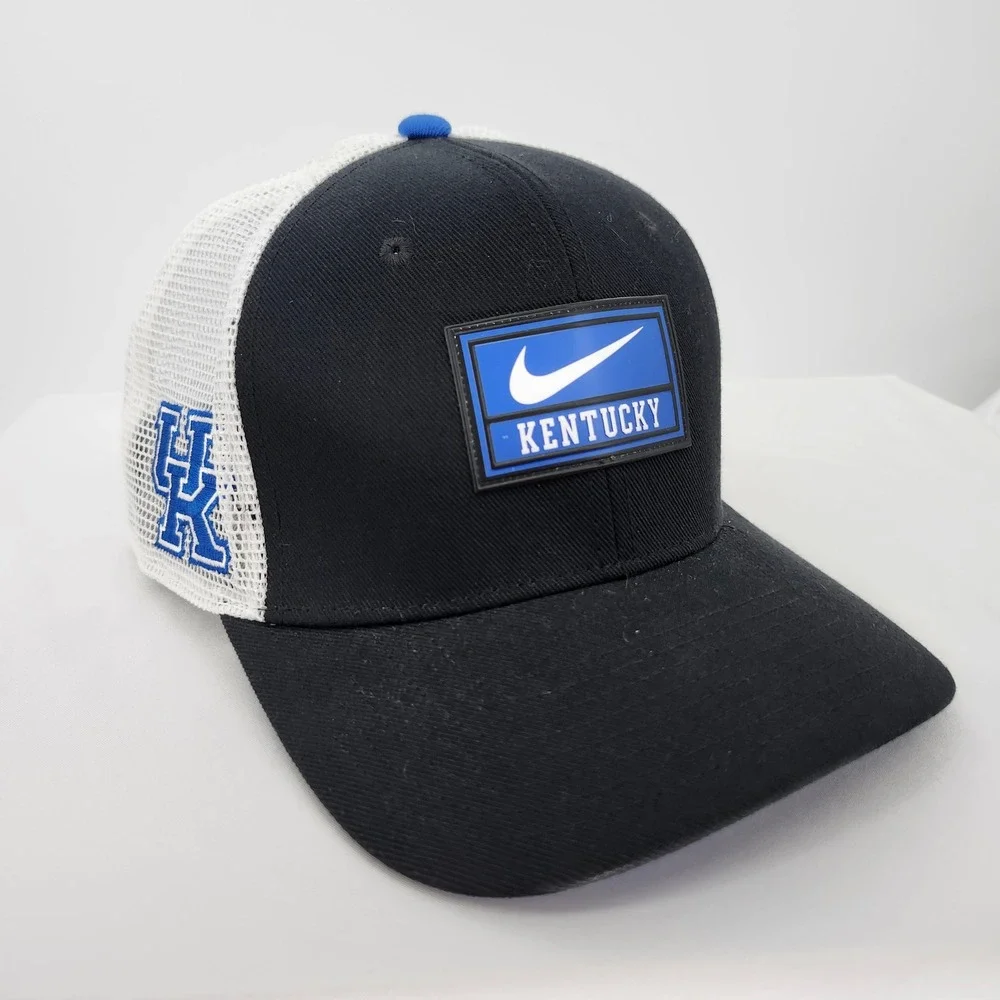 Nike Mens Kentucky Wildcats Dri-FIT Rise Cap M/L Black‎ Trucker Hat Snapback